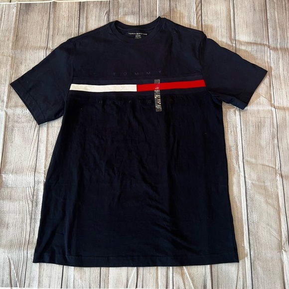 Tommy Hilfiger Blue Short Sleeve Tee mens/size L - Picture 2 of 9